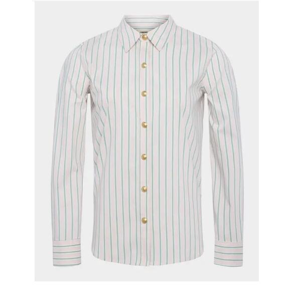 L'AGENCE Ellery Long-Sleeve Blouse - Pink, Size Medium - Picture 1 of 4